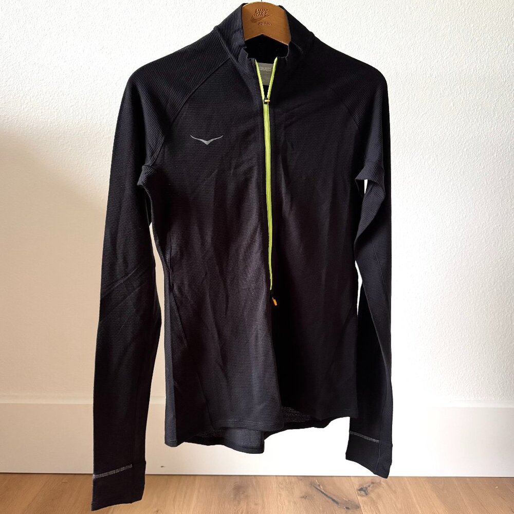 HOKA BaseZip Merino Blend Half Zip Running Top Small NWOT